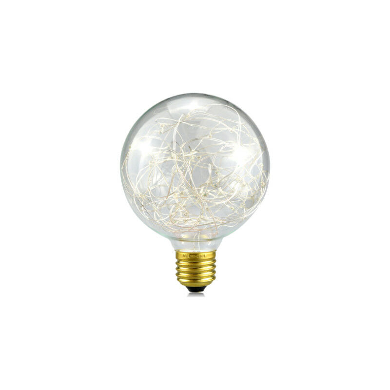 Xxcell - white globe led bulb with copper wire - 2 w - 6500 k - E27