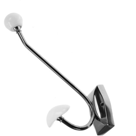 XXl Garderobenhaken 23 cm Metall Porzellan Wandhaken Kleiderhaken Wand Garderobe