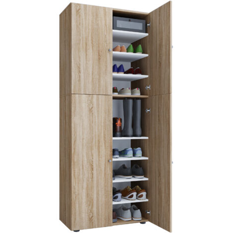 XXL Holz Großer Schuhschrank Lona 9