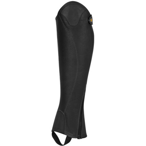 XXL, Nero: Ghette equitazione unisex modello Magellano in morbido cuoio con cerniera laterale