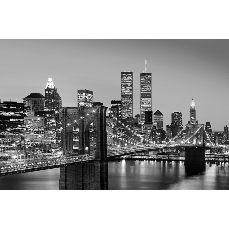 Xxl Poster New York Manhattan Skyline Schwarz Weiss