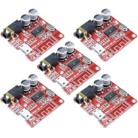XY-BT-Mini Confezione da 5 schede riceventi audio MP3 lossless Bluetooth 5.0, modulo musicale stereo wireless 3.7-5V