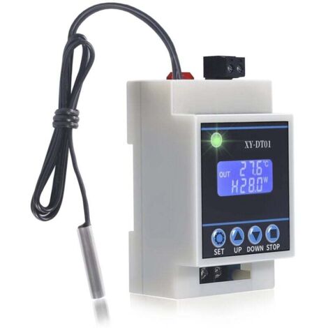 XY-DT01 RéGulateur de TempéRature NuméRique -40-110 Celsius Thermostat Micro-NuméRique avec éCran LCD et Capteur éTanche