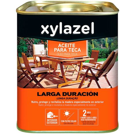 Xylazel Aceite Para Teca Larga Duracion Color Nogal 0.750L 5396296