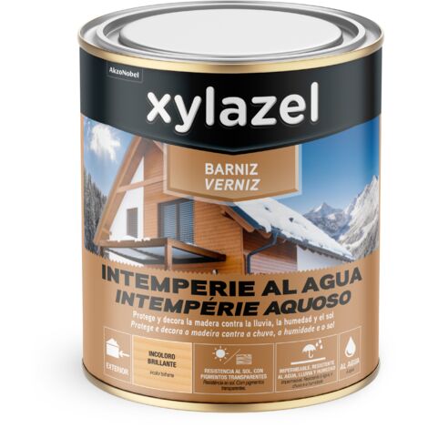 Xylazel Barniz Intemperie al Agua para Exteriores Brillante Incoloro 2,5 L