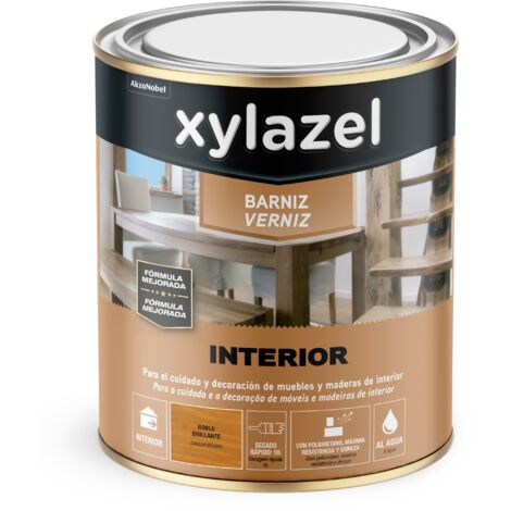 Xylazel Barniz Interior al Agua Brillante Roble 750 ml