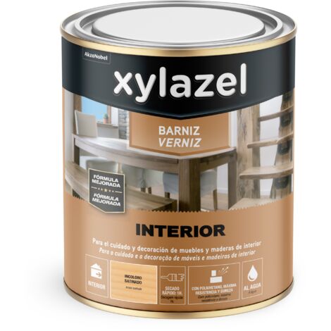 Xylazel Barniz Interior al Agua Satinado Incoloro 2,5 L