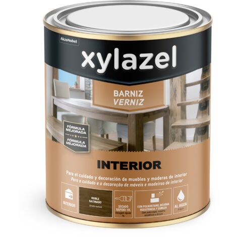 Xylazel Barniz Interior al Agua Satinado Roble 750 ml