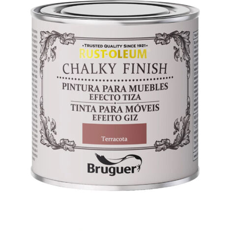 XYLAZEL chalky muebles 125ml terracota , Pintura a la tiza para muebles color terracota Indicada para aplicar sobre objetos y muebles de interior Cubre fácilmente cualquier