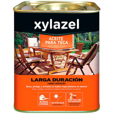 Xylazel huile de teck couleur naturelle longue durée 0,750l 5396292
