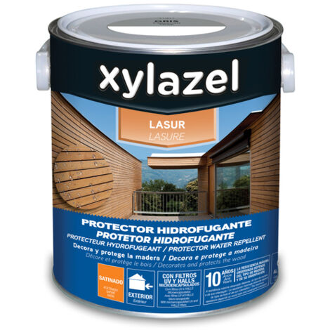 Xylazel Lasur Protector Hidrofugante Satinado Gris 2,5 L