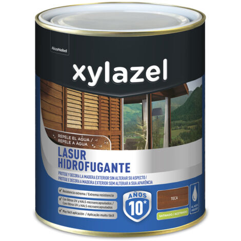 Xylazel Lasur Protector Hidrofugante Satinado Teca 750 ml