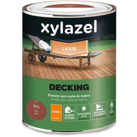 Xylazel Protecteur de plancher en bois imperméable longue durée pour terrasse en teck 0,750 L