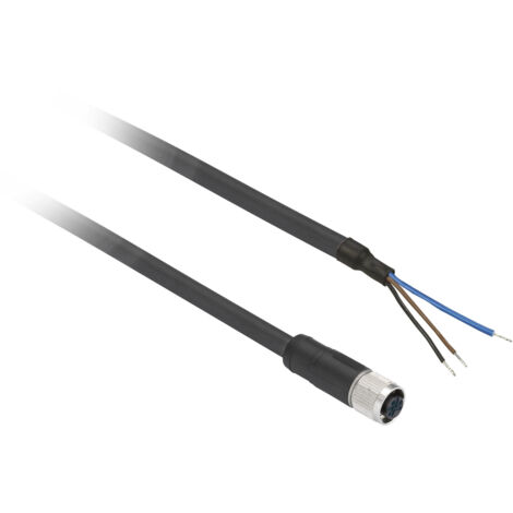 Xzcp0566l2 Schneider Osisense Xz - Connecteur Pré-câblé - Droit Femelle - M8 - 3 Broches