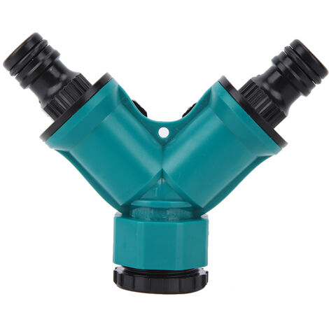 Y-Adapter für den Garten, Anschlusshahn mit Ein-/Aus-Ventil für Gartenschlauch