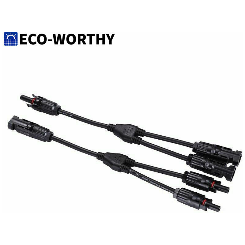 Y Branch Solar Cable connection for solar panel system - Eco-worthy