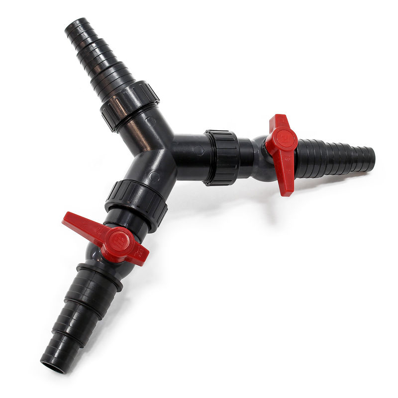Y-distributeur25/32/38mm Tuyau bassin (1 / 1 1/4 / 1 1/2) valve réglage - Sunsun