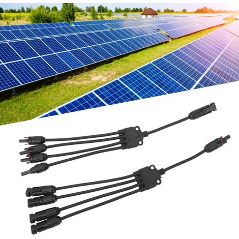 Y-Verzweigungs-Photovoltaik-Anschlussset 1 bis 4 mit Paralleladapterkabel
