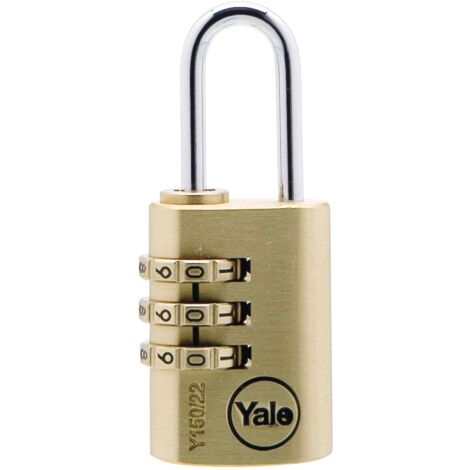 Y150 22mm Brass Combination Padlock YALY15022