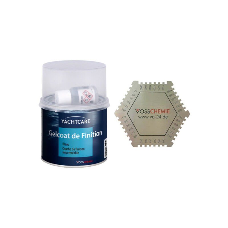 

Gelcoat Finishing Pack 500g y medidor de espesor de película húmeda - Yachtcare