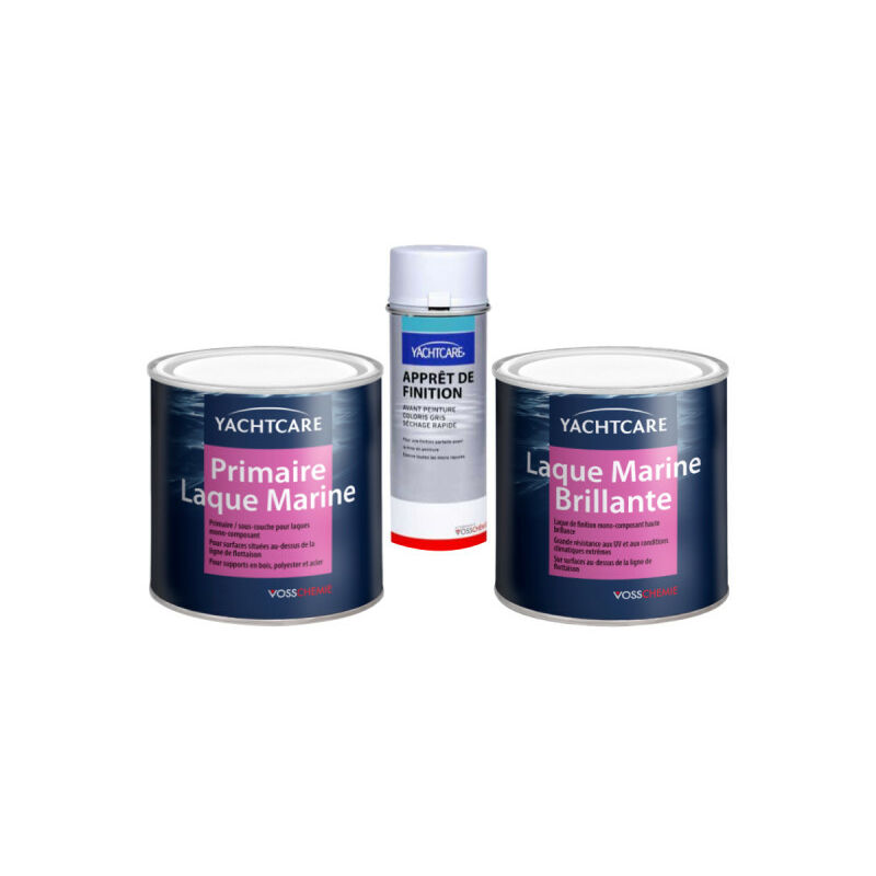 Yachtcare - Pack Primer and topcoat - black ral 9005