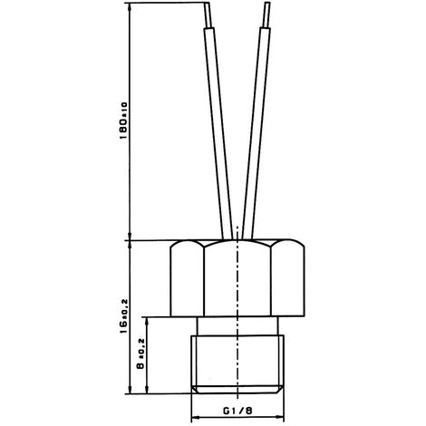 Yageo Nexensos 30010007 W-GJK (SCH) PT100 Platin-Temperatursensor -40 bis +250 °C 100 Ω 3850 ppm/K