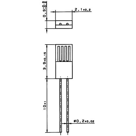 Yageo Nexensos 32208520 M422 PT100 Temperatursensor -70 bis +500 °C 100 Ω 3850 ppm/K  radial bedraht