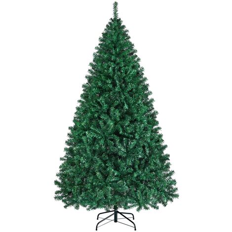 YAHEETECH 219 cm Árbol de Navidad Grande Artificial Decoración de Navidad Adornos Navideños Rama Naveda Interior Exterior Pino Navideño de Casa