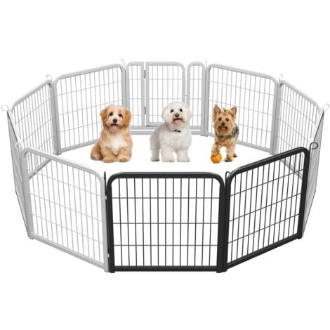Yaheetech 24"Height Dog Playpen 2 Panels Dog Playpen, Black