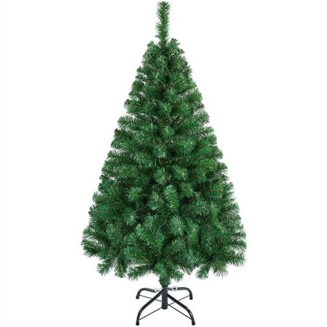 Yaheetech 4Ft Hinged Spruce Artificial Christmas Tree with Foldable Stand Lifelike Holiday Decorative Tree with PVC Tips,Green