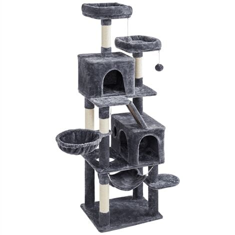 Yaheetech 71.5" H Cat Tree Cat Tower for Small/Medium Cats, Dark Gray