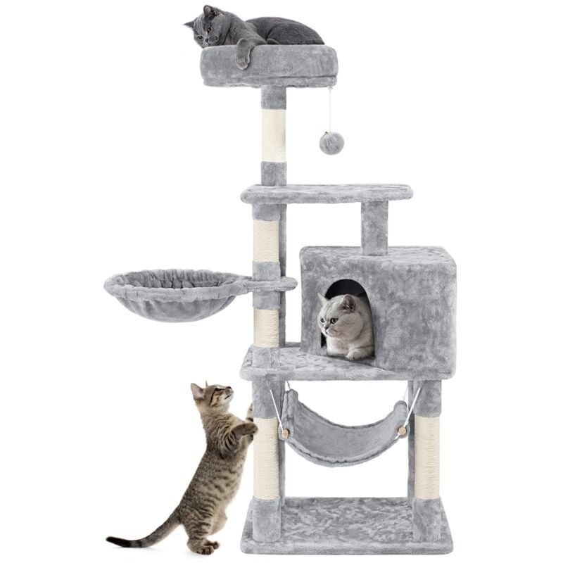

Yaheetech Árbol para Gatos Rascador Pequeño Torre de Escalada para Gato Poste Arañar 138,5cm