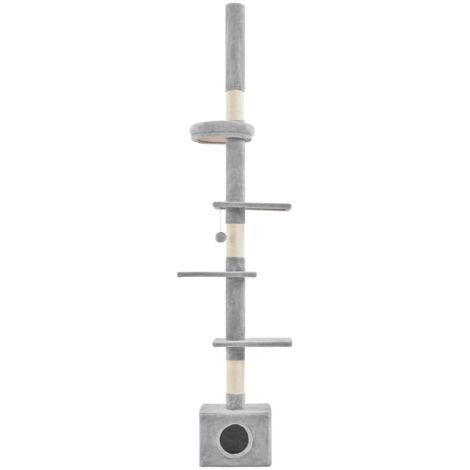 Yaheetech – Arbre à chat XXL 226-265,5 cm – 5 niveaux avec cachette et perchoirs – Griffoirs en sisal – Pour chats de petite taille