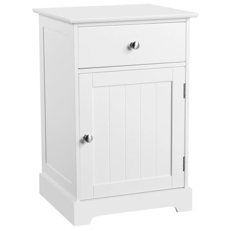 Yaheetech Bedside Table, Bedside Cabinet Nightstand, End Table for Bedroom/Living Room, Black