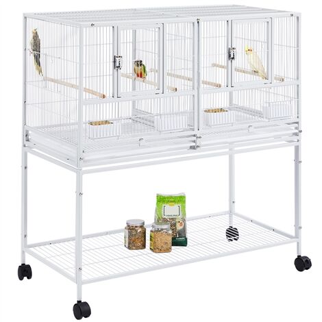 Cage oiseaux sur pied- l 29.5 P28 H145cm - RETIF