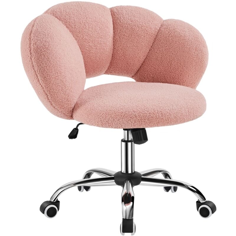 Yaheetech - Chaise Bureau avec Dossier en Nuage Fauteuil Ergonomique avec Hauteur Réglable Chaise Pivotante à 360° Fauteuil de Coiffeuse pour Salon