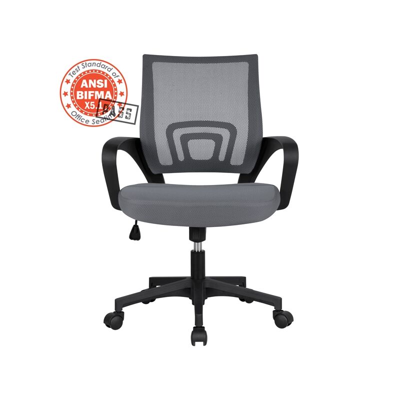 Ergonomic Office Chair Mesh Chair, Dark Gray - Yaheetech