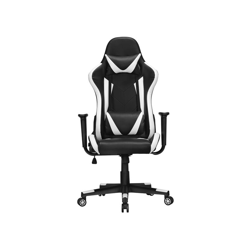 Chaise de Gaming Ergonomique Fauteuil Gamer pour Bureau Dossier Inclinable 180 Degrée Réglable Rembourré Similicuir avec Soutien Lombaire et