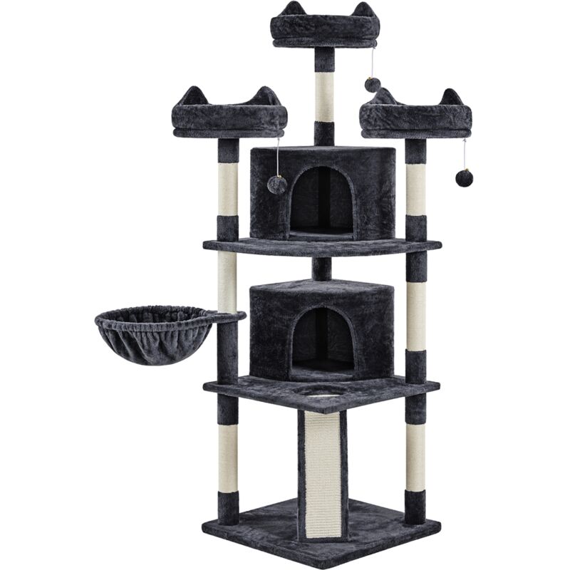 Yaheetech Arbre a Chat Geant 174 cm avec Griffoir Arbre