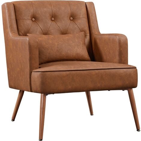 Vegan leather accent deals chair