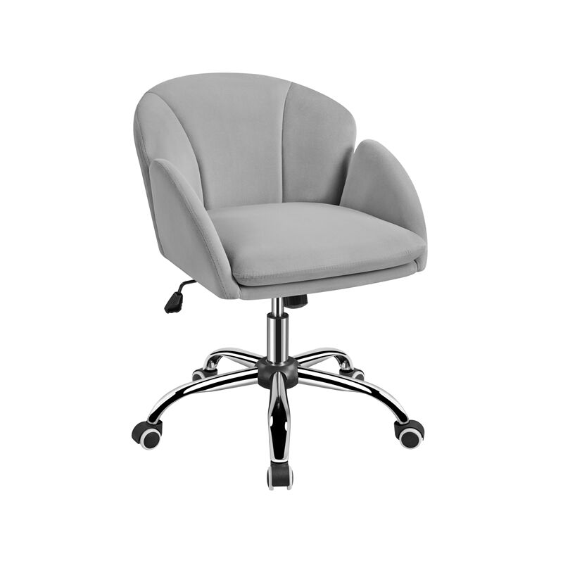 Rolling Desk Chair Office Chair for Home Office Light Gray