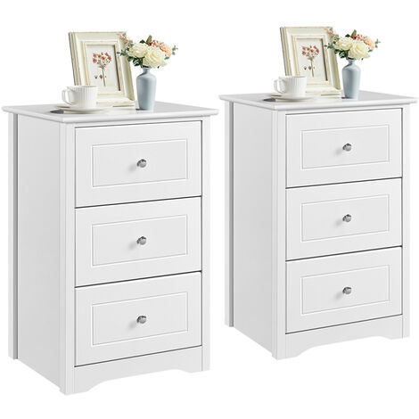 Yaheetech Set de 2 Tables de Chevet pour Chambre de Chevet avec tiroirs Moderne Table de Nuit Organisateur Porte-Objets 48 x 40 x 73,5 cm Blanc
Visiter la boutique Yaheetech