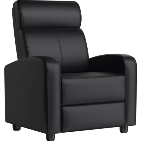 Butaca Relax Moderna Con Reposapiés - Piel Sintética, Estructura De Metal, Diseño Escandinavo Para Salón U Oficina