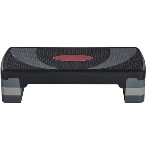 Yaheetech – Step d'aérobic ajustable 10,5/15/20 cm – Charge maximale 250 kg – Surface antidérapante – Pour fitness à domicile ou salle de gym