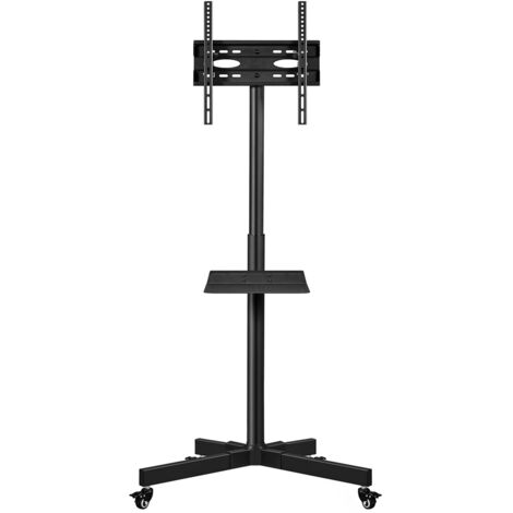 Yaheetech Supporto TV da Pavimento Staffa TV con Ruote per Schermi Plasma LCD LED da 23-60 Pollici Fino a 25 kg Vesa 400 X 400 mm Altezza e Angolo Regolabili