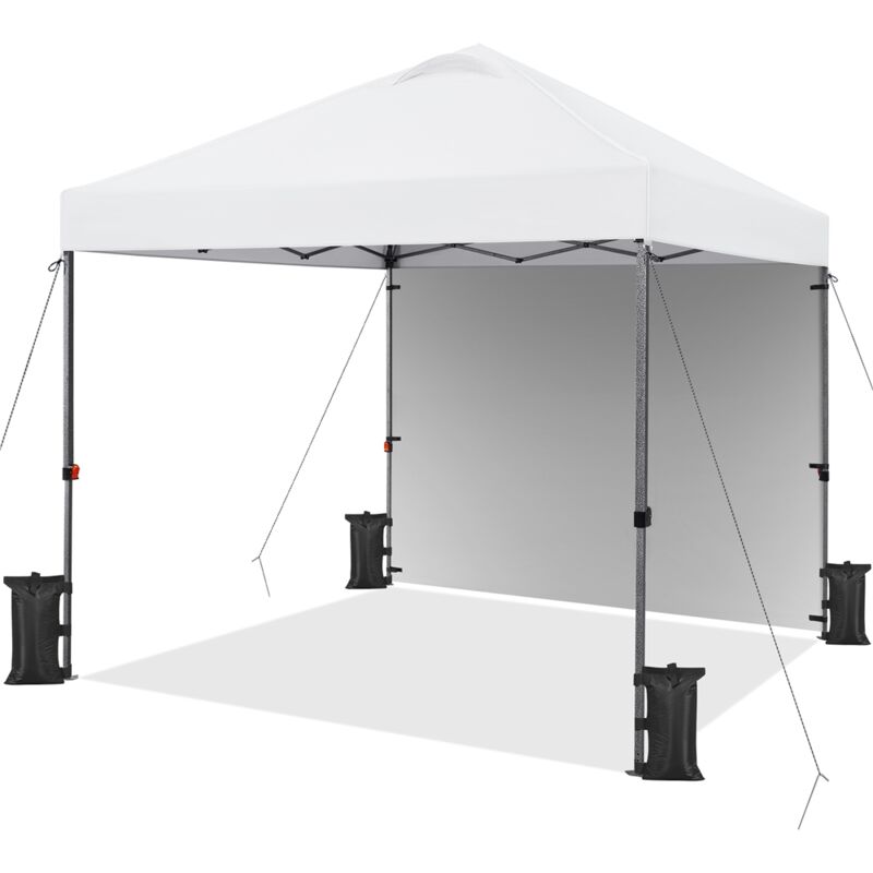 Yaheetech - Tonnelle de Jardin avec Paroi Latérale 3 x 3 m Tonnelle Pliante, Tente Imperméable avec Sac de Transport Sac de Sable Cordes et Piquets