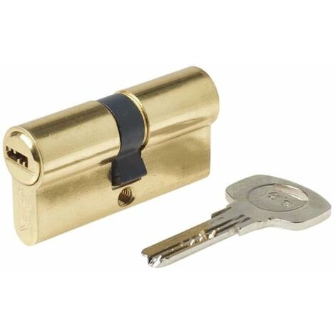 Yale 110724040040201 Cilindro Doppio accoppiamento CS10 ad Alta Sicurezza, Ottone lucidato, 40/40