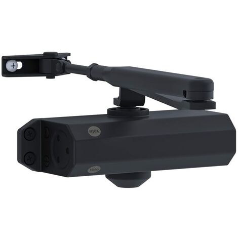 Yale 3500-0004-55 Chiudiporta per Porte con Braccio di Fissaggio, Nero, Serie 3500
