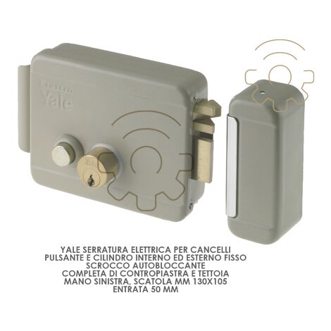 YALE 688 SERRATURA ELETTRICA CANCELLO 50 SX PULSAN