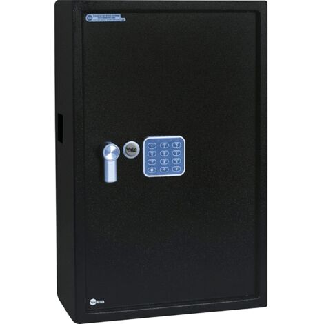 Yale Armadietto cassetta di sicurezza per chiavi elettroniche YKB/550/DB1, per un massimo di 100 chiavi, include rack numerati, fornito con 2 chiavi